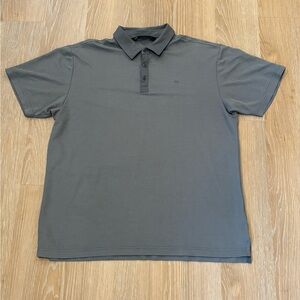 Men’s Travis Mathew Gray Stripped Polo Size XL